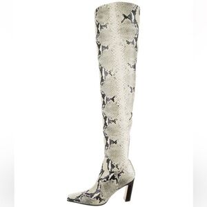 Khaite Printed Leather boots